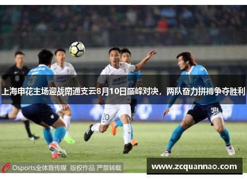 上海申花主场迎战南通支云8月10日巅峰对决，两队奋力拼搏争夺胜利